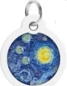 Odblaski i adresówki - Collar WAUDOG Smart ID Adresówka Dla Psa Koło Van Gogh 25mm - miniaturka - grafika 1