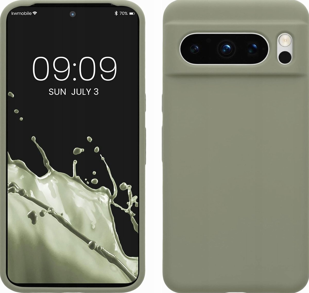ETUI TELEFON SILIKONOWE SZARO ZIELONE WYTRZYMAŁE ANTYPOŚLIZGOWE OBUDOWA