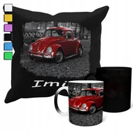 Gadżety dla niej i dla niego - ZESTAW KUBEK MAGICZNY ZMIENIAJĄCY KOLOR + POSZEWKA MOTO GARBUS WV + IMIĘ - miniaturka - grafika 1