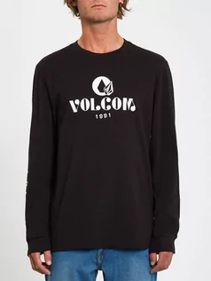 Bluzki dla chłopców - Volcom Studio black koszulka męska z długim rękawem - L - grafika 1