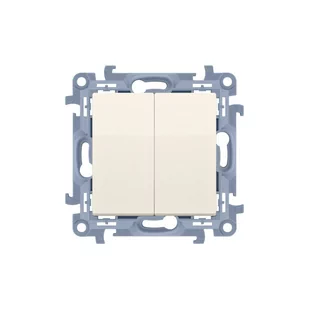 LEDart podwójny kremowy CW5.01/41 Kontakt Simon10 - Wyłączniki światła i elektryczne - miniaturka - grafika 1