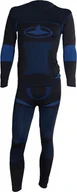 Bielizna sportowa męska - Viking zestaw bielizny termoaktywnej Dante czarno-niebieski r. M 5001717 - miniaturka - grafika 1