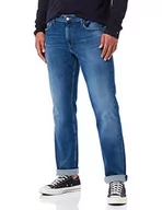 Spodnie męskie - Tommy Jeans Spodnie męskie, Dżinsowa średnia, 33W / 34L - miniaturka - grafika 1