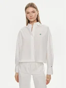 Koszule damskie - Tommy Hilfiger Koszula WW0WW41832 Biały Relaxed Fit - miniaturka - grafika 1
