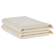 Ręczniki - Komplet 2 ręczników bawełnianych frotte beżowy ATIU Lumarko - miniaturka - grafika 1
