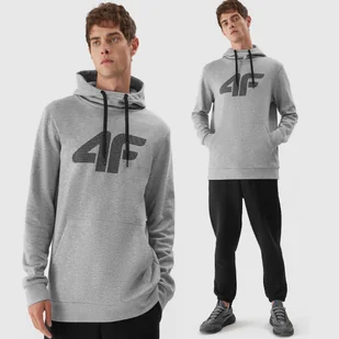 4F BLUZA MĘSKA DRESOWA SPORTOWA Z KAPTUREM BASIC - Bluzy męskie - miniaturka - grafika 1