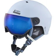 Kaski narciarskie - Cairn Reflex Visor, kask narciarski z wizjerem, matowy biały - miniaturka - grafika 1