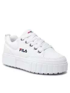 Fila Sneakersy Sandblast Kids FFK0038.10004 Biały - Buty dla dziewczynek - miniaturka - grafika 1