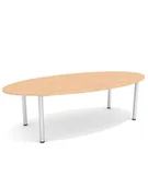 Stoły i stoliki do biura - Stół konferencyjny SK-15 Wuteh 250x120 cm, owalny, duży - miniaturka - grafika 1
