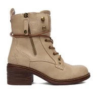 Botki damskie - Trzewiki Beverly Hills Polo Club CEO-WS12630-02 Beżowy - miniaturka - grafika 1