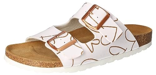 Cosmos Comfort Damskie kapcie 6108-726, biały, 36 EU