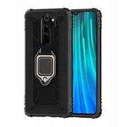 Etui i futerały do telefonów - Etui Do Xiaomi Redmi Note 8 Pro M1906G7E Pancerne Ring Carbon Czarny Pokrowiec Futerał Obudowa Case - miniaturka - grafika 1