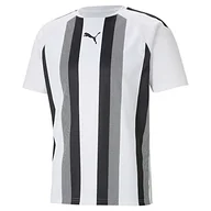 Koszulki męskie - PUMA PUMA Koszulka męska Teamliga Striped Jersey Puma White-Puma Black M 704920 - miniaturka - grafika 1