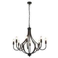 Lampy sufitowe - Lodge lampa wisząca 8xE14 czarna 82918-8BK - miniaturka - grafika 1