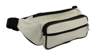 Saszetka Skórzana Na Pas Biodrówka Nerka Średnia BIAŁA GRETOS (PL) MAROUS Skóra Naturalna 29 x 13 x 9 [cm] - Nerki - miniaturka - grafika 1