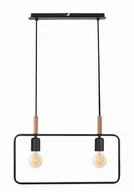 Lampy sufitowe - Candellux FRAME Czarna 2xE27 Lampa wisząca 32-73518 32-73518 - miniaturka - grafika 1