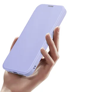 Etui iPhone 15 Pro Max magnetyczny pokrowiec MagSafe z klapką Dux Ducis Skin X Pro - fioletowe - Etui i futerały do telefonów - miniaturka - grafika 6