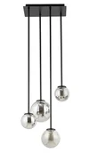 Lampy sufitowe - Tulia lampa wisząca czarna dymione kule 4 punktowa 33502 Sigma - miniaturka - grafika 1
