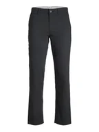 Spodnie męskie - Jack & Jones Spodnie chino "Marco" w kolorze czarnym - miniaturka - grafika 1