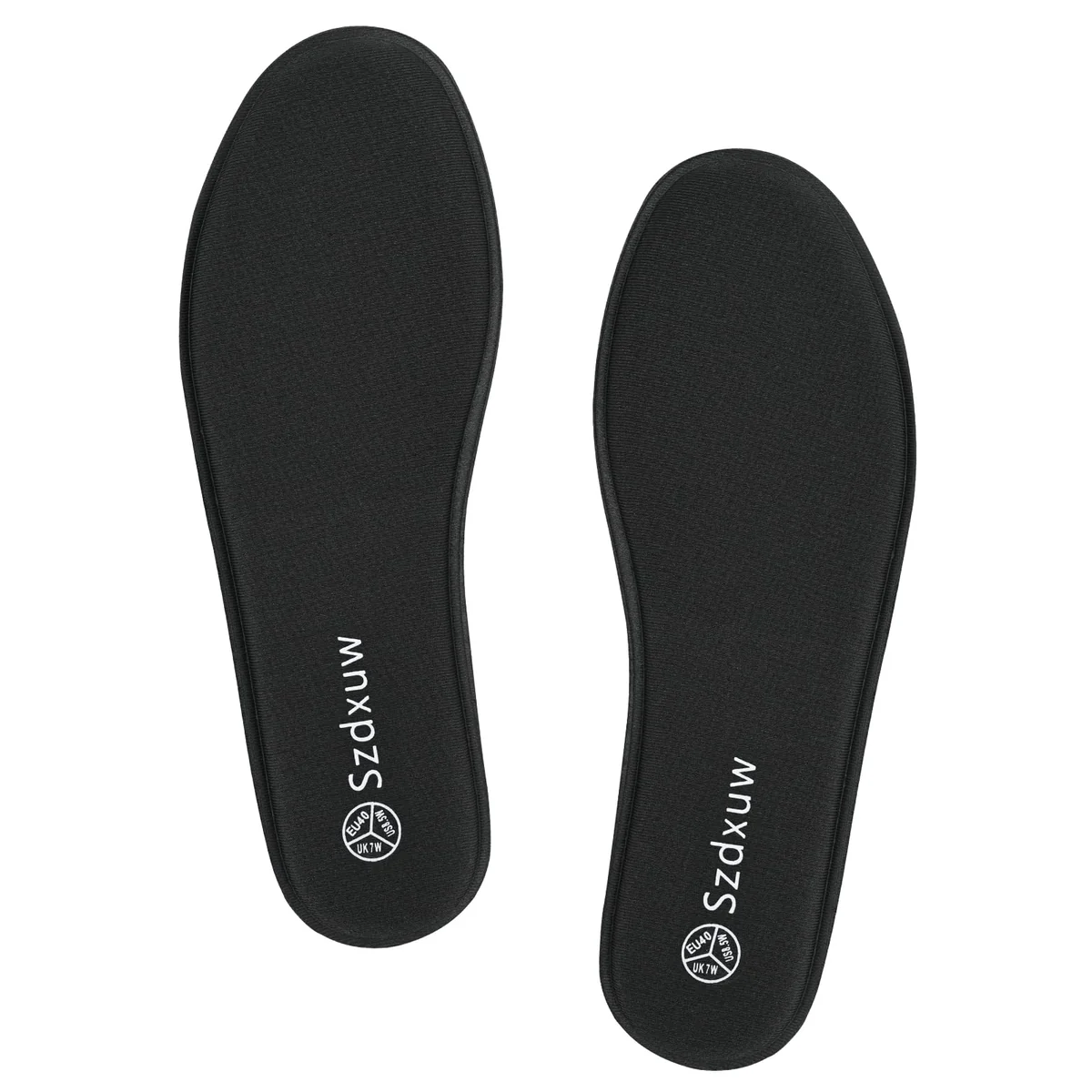 Wkładki do butów damskie pianka Memory Foam amortyzujące czarne rozmiar 39