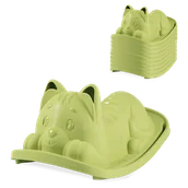 Zabawki i gry sportowe - SMOBY Life bujak kotek zielony 830108 - miniaturka - grafika 1