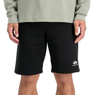 Spodnie sportowe męskie - Spodenki męskie Alpha Industries Small Logo II 15636703 - czarne - miniaturka - grafika 1