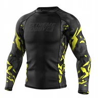 Kimona, stroje i obuwie - Extreme Hobby Rashguard długi rękaw Black Panther Czarno-Żółty L - miniaturka - grafika 1