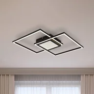 Lampy sufitowe - Globo Lampa sufitowa LED Saunders, możliwość ściemniania, salon / jadalnia, aluminium, nowoczesny - miniaturka - grafika 1