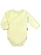 Body dla niemowląt - Niemowlęce body na długi rękaw żółte, Nicol,r.48 - miniaturka - grafika 1