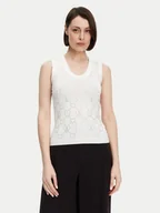 Koszulki i topy damskie - Fracomina Top FR25ST4003K414R9 Écru Regular Fit - miniaturka - grafika 1