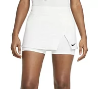 Spódnice - NIKE Damska spódnica Court Df Victory Str, biały/czarny, S - miniaturka - grafika 1