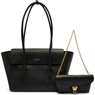 Coccinelle Skórzana shopperka 2w1 BEAT - Torebki damskie - miniaturka - grafika 1