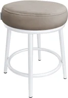 Taborety i hokery - Taboret Ben noga metalowa biała MG09 - miniaturka - grafika 1