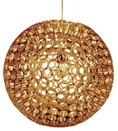 Lampy sufitowe - Candellux LAMPA wisząca ABROS kula 31-09074 Złoto - miniaturka - grafika 1