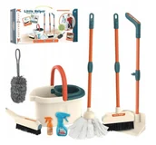 Zabawy w naśladowanie dorosłych - Zabawkowy Zestaw Do Sprzątania Dla Dzieci 8W1 - miniaturka - grafika 1