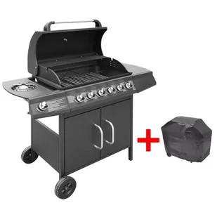 vidaXL Grill gazowy, 6+1 - Grille gazowe - miniaturka - grafika 1