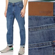Spodnie męskie - Wrangler REGULAR Mid Stone KLASYCZNY DżINS W40 L32 - miniaturka - grafika 1
