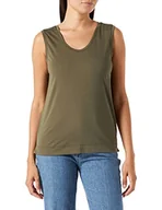 Koszulki i topy damskie - TOM TAILOR Damski Top Basic 1031805, 11848 - Jungle Soil Green, XS - miniaturka - grafika 1