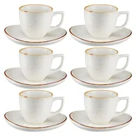 Filiżanki - Komplet filiżanek porcelanowych 200 ml 6 sztuk AMMOS - miniaturka - grafika 1