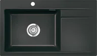 Zlewozmywaki - Zlew SystemCeram STEMA 86SL | komora LEWA | NIGRA 87 (czarny mat) (50110187) - miniaturka - grafika 1