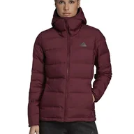 Kurtki i kamizelki sportowe damskie - ADIDAS HELIONIC DOWN HOODED JACKET > DZ1495 - miniaturka - grafika 1