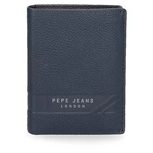 Pepe Jeans Basingstoke Pionowy portfel z Portmonetką, Jedyny w swoim rodzaju, Niebieski, única, Portfel pionowy z portmonetką - Portfele - miniaturka - grafika 1
