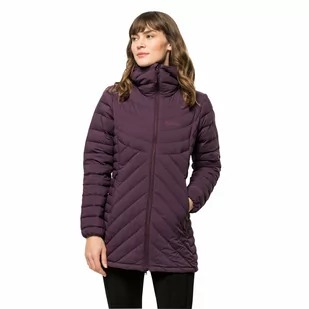 Damski płaszcz puchowy Jack Wolfskin ATHLETIC DOWN COAT W grapevine - XS - Płaszcze damskie - miniaturka - grafika 1