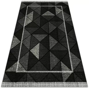 Dywan ogrodowy piękny wzór Trójkąty efekt 3D 60x90 cm - Dywany zewnętrzne - miniaturka - grafika 1