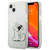 Etui i futerały do telefonów - Karl Lagerfeld Choupette Fun - Etui iPhone 13 Mini (przezroczysty) KLHCP13SCFNRC - miniaturka - grafika 1