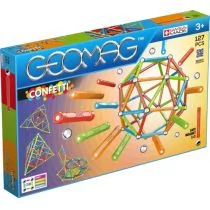 Geomag Confett Klocki magnetyczne 127 elementów - Klocki - miniaturka - grafika 1