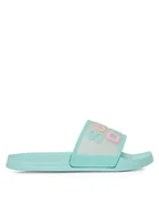 Buty dla dziewczynek - Nelli Blu Klapki P4240032K Zielony - miniaturka - grafika 1