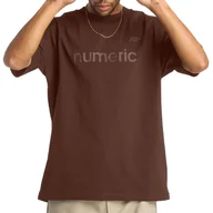 Koszulki męskie - Koszulka męska New Balance Numeric MT51955ROK - brązowa - miniaturka - grafika 1