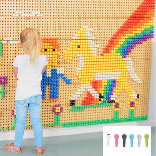 Masterkidz MASTERKIDZ Kołeczki Do Tablicy 512 Szt. 6 Kolorów - Tablice dla dzieci - miniaturka - grafika 5