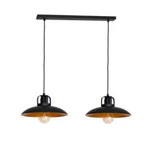 Milagro LAMPA wisząca FELIX MLP 3683 metalowa OPRAWA listwa zwis industrialny czarny złoty MLP 3683 - Lampy sufitowe - miniaturka - grafika 1